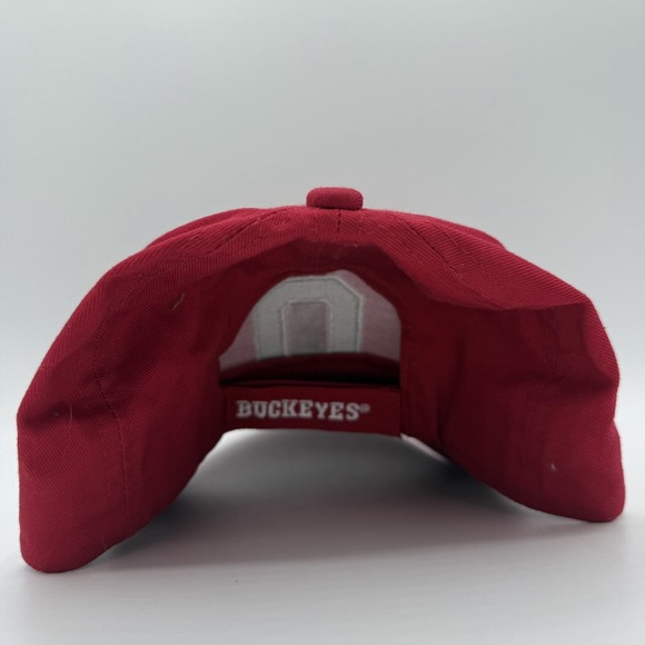 Ohio State Buckeyes red hat embroidered O logo Signatures adjustable cap - Picture 5 of 7